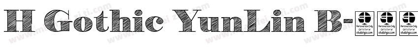 H Gothic YunLin B字体转换